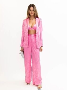 Torn By Ronny Kobo Kayla Jacket & Layla Pants in Sachet Pink